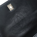 CHANEL Matelasse Trendy CC Hand Bag Lamb Skin 2way Black Gold CC Auth 206325SV-26
