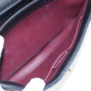 CHANEL Matelasse Trendy CC Hand Bag Lamb Skin 2way Black Gold CC Auth 206325SV-27