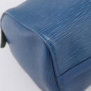 LOUIS VUITTON Epi Speedy 25 Hand Bag Toledo Blue M43015 LV Auth 206328-11