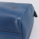 LOUIS VUITTON Epi Speedy 25 Hand Bag Toledo Blue M43015 LV Auth 206328-12