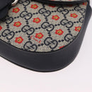 GUCCI GG Supreme Children's Waist bag PVC Sherry Line Navy 835822 Auth 206329M-11