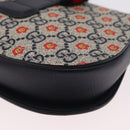 GUCCI GG Supreme Children's Waist bag PVC Sherry Line Navy 835822 Auth 206329M-13