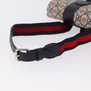 GUCCI GG Supreme Children's Waist bag PVC Sherry Line Navy 835822 Auth 206329M-7