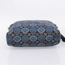 PRADA Tote Bag Nylon 2way Navy Gold Auth 206331A-11