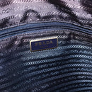 PRADA Tote Bag Nylon 2way Navy Gold Auth 206331A-18