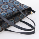 PRADA Tote Bag Nylon 2way Navy Gold Auth 206331A-7