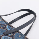 PRADA Tote Bag Nylon 2way Navy Gold Auth 206331A-8