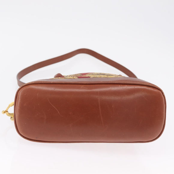 Salvatore Ferragamo Hand Bag Canvas 2way Beige Gold Auth 206332