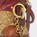 Salvatore Ferragamo Hand Bag Canvas 2way Beige Gold Auth 206332-23