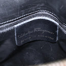 Salvatore Ferragamo Hand Bag Canvas 2way Beige Gold Auth 206332-12