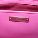Miu Miu Matelasse Hand Bag Leather Pink Silver Auth 206333-20