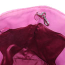 Miu Miu Matelasse Hand Bag Leather Pink Silver Auth 206333-22