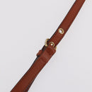 Miu Miu Hand Bag Leather 2way Orange Gold Auth 206335A-16