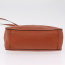 Miu Miu Hand Bag Leather 2way Orange Gold Auth 206335A-5