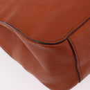Miu Miu Hand Bag Leather 2way Orange Gold Auth 206335A-19