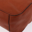 Miu Miu Hand Bag Leather 2way Orange Gold Auth 206335A-20