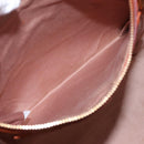 Miu Miu Hand Bag Leather 2way Orange Gold Auth 206335A-26