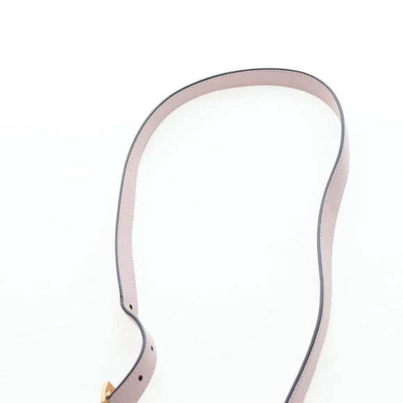 Miu Miu Shoulder Bag Leather Pink Gold Auth 206340M