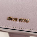 Miu Miu Shoulder Bag Leather Pink Gold Auth 206340M-20