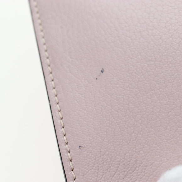 Miu Miu Shoulder Bag Leather Pink Gold Auth 206340M