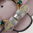 Miu Miu Shoulder Bag Leather Pink Gold Auth 206340M-22