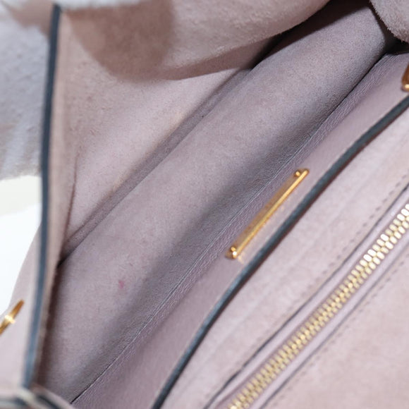 Miu Miu Shoulder Bag Leather Pink Gold Auth 206340M