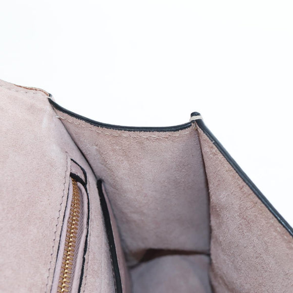 Miu Miu Shoulder Bag Leather Pink Gold Auth 206340M