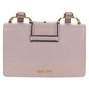Miu Miu Shoulder Bag Leather Pink Gold Auth 206340M-2