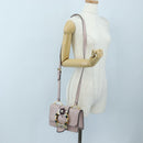 Miu Miu Shoulder Bag Leather Pink Gold Auth 206340M-34