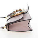 Miu Miu Shoulder Bag Leather Pink Gold Auth 206340M-3