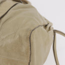 Miu Miu Hand Bag Leather Beige Gold Auth 206341A-16