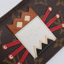 LOUIS VUITTON Monogram Pochette Cles Coin Purse Tribal Mask M60213 Auth 206347M-17