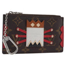 LOUIS VUITTON Monogram Pochette Cles Coin Purse Tribal Mask M60213 Auth 206347M-1