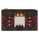 LOUIS VUITTON Monogram Pochette Cles Coin Purse Tribal Mask M60213 Auth 206347M-13