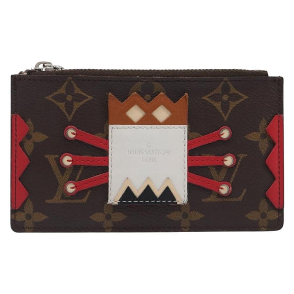 LOUIS VUITTON Monogram Pochette Cles Coin Purse Tribal Mask M60213 Auth 206347M
