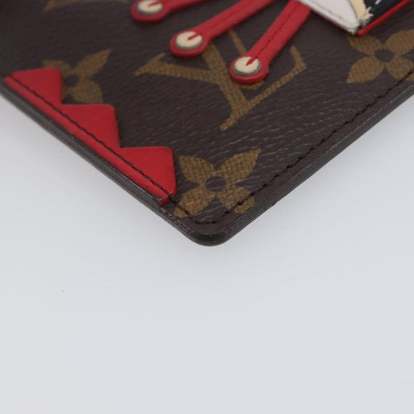 LOUIS VUITTON Monogram Pochette Cles Coin Purse Tribal Mask M60213 Auth 206347M