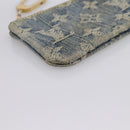 LOUIS VUITTON Monogram Denim Pochette Cles Purse Blue M95343 LV Auth 206350A-10