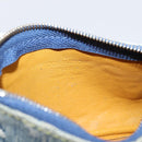 LOUIS VUITTON Monogram Denim Pochette Cles Purse Blue M95343 LV Auth 206350A-14