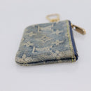 LOUIS VUITTON Monogram Denim Pochette Cles Purse Blue M95343 LV Auth 206350A-5