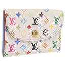LOUIS VUITTON Monogram Multicolor Anvelop Cult De Vuitto White LV Auth 206351A-1