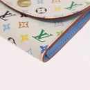 LOUIS VUITTON Monogram Multicolor Anvelop Cult De Vuitto White LV Auth 206351A-15