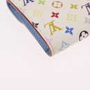 LOUIS VUITTON Monogram Multicolor Anvelop Cult De Vuitto White LV Auth 206351A-16