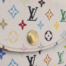 LOUIS VUITTON Monogram Multicolor Anvelop Cult De Vuitto White LV Auth 206351A-18