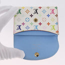 LOUIS VUITTON Monogram Multicolor Anvelop Cult De Vuitto White LV Auth 206351A-8