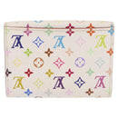 LOUIS VUITTON Monogram Multicolor Anvelop Cult De Vuitto White LV Auth 206351A-3