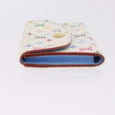 LOUIS VUITTON Monogram Multicolor Anvelop Cult De Vuitto White LV Auth 206351A-5