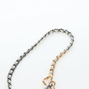 CHANEL Matelasse Chain Shoulder Pouch Lamb Skin Gold White CC Auth 206352SAM-15