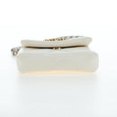 CHANEL Matelasse Chain Shoulder Pouch Lamb Skin Gold White CC Auth 206352SAM-5