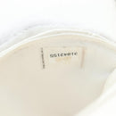 CHANEL Matelasse Chain Shoulder Pouch Lamb Skin Gold White CC Auth 206352SAM-11
