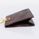 Salvatore Ferragamo Gancini Hand Bag Leather Bordeaux Gold Auth 206353A-3